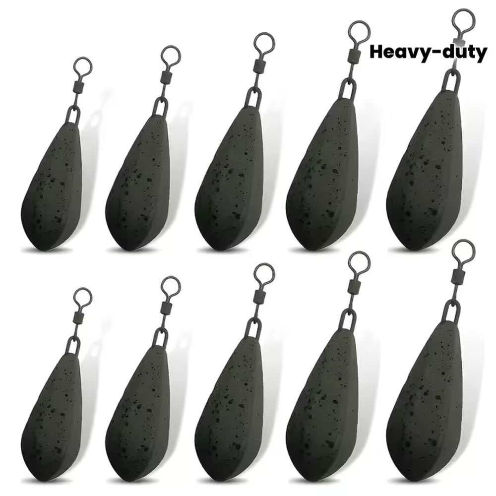 Leader Line - 4er-Pack Hochleistungs-Karpfenangelgewichte mit langer Vorfachschnur -