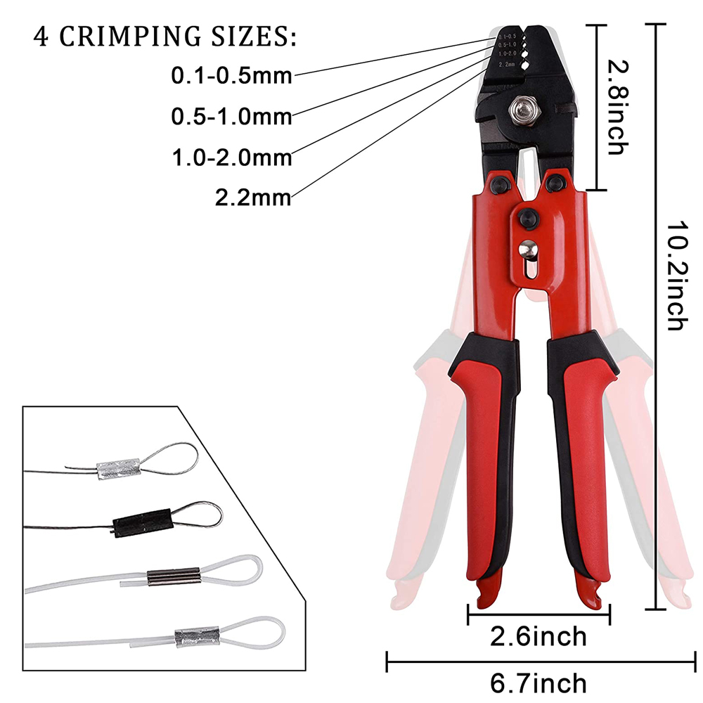 300 stücke Crimp Angeln Ärmeln – Leader Line Bewertung und Preis